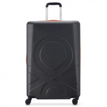 Delsey Paris x Benetton Fabrica Hartschalen-Trolley 104L schwarz/orange