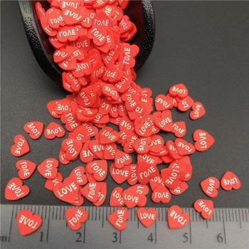 50g Soft Red Heart Polymer Clay for Craft
