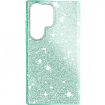 Cover Semirigida Glitter per Samsung Galaxy S23 Ultra Verde