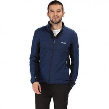Lana Zippata Regatta Kestero Tessuto Effetto Estol Stretch Fleece Polpa, Navy/Prussian, XXL Uomo