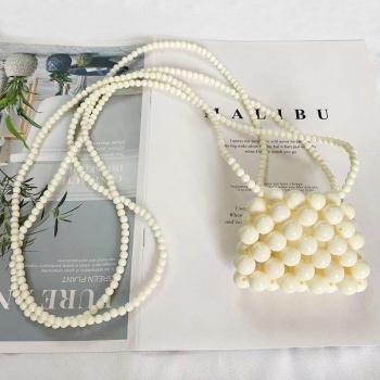 Bolso Chic con Perlas Verdes