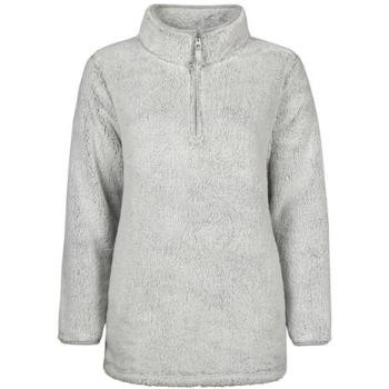 Heat Holders Soft Fleece ¼ Zip Hoodie for Women – Grey Medium