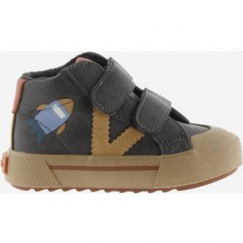 Victoria Tribu Zapatillas abotinadas de efecto piel print espacio con tiras adherentes y suela en sierra 1065186