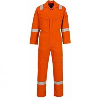 Flame Resistant Anti-Static Coverall 350g Orange