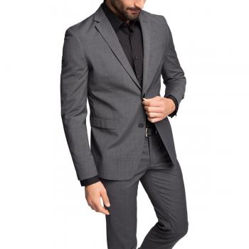 ESPRIT Collection Herren Anzugjacke 996EO2G901, Gr. 98, Anthrazit