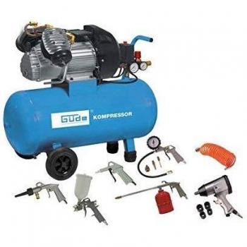 GÜDE Kompressor Druckluftkompressor Luftkompressor 400/10/50 230V mit Zubehör