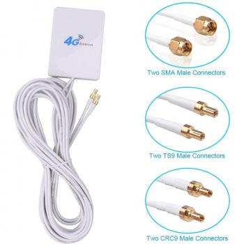 Cable 2 m 3G‑4G LTE con antenas externas para routers Huawei/ZTE