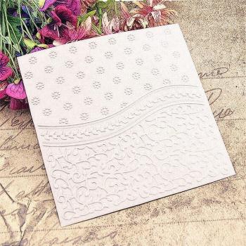 Flower Design Embossing Folder