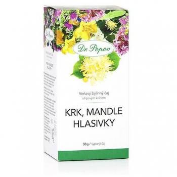 Dr. Popov Čaj Krk Mandle Hlasivky 50g