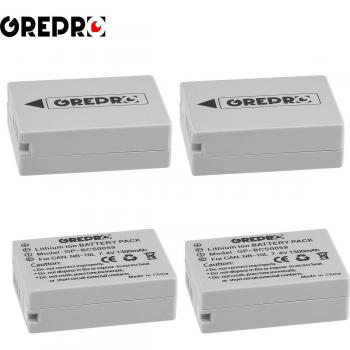 1300mAh NB-10L Batterie + NB-10L Ladegerät mit USB-C Port für Canon PowerShot G1 X, G3 X, SX40 HS, SX50 HS, SX60 HS Kamera
