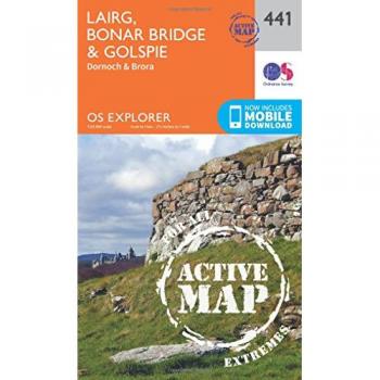 Ordnance Survey Map of Lairg, Bonar Bridge & Golspie