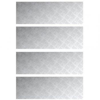 Tavole quadrate in alluminio 4 pezzi 90x30 cm – vitaXL