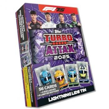 Topps F1 Turbo Attax Trading Cards 2025 Mega Tin Assorted