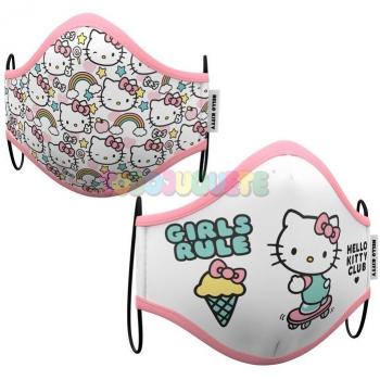 Hello Kitty Premium Mascarilla Higiénica 10-12 Años