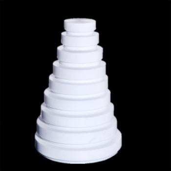 15-17mm Height PTFE Petri Dish, Bottom O/D 40/50/60/70/80/90/100/110/120mm, High Temperature, Anti-corrosion
