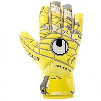 Uhlsport Herren ELM Unlimited Soft HN COMP Torwart-Handschuhe LITE – Fluo Gelb & Griffin Grün, 7.0