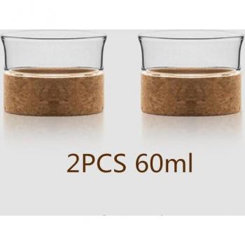 ThéGlass Boule – Tasse à Poignée Bois