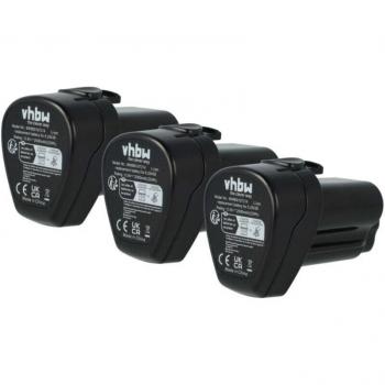 Remplacement batterie 3x Li‑ion 2000 mAh