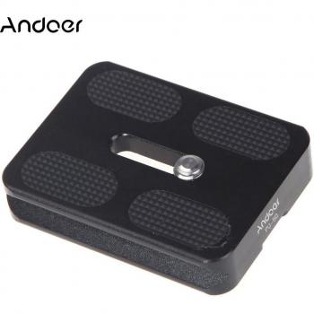 Andoer PU‑50 – Placa de Desbloqueo Rápido para Trípodes Benro B0 a N1