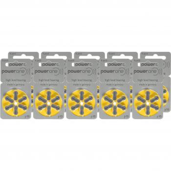 PowerOne 10‑piles Auditory, Ensemble de 10 Plaquettes Jaunes