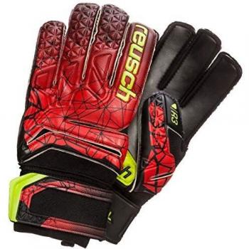 Herren Torwarthandschuhe Reusch Fit Control R3 – Schwarzer Farbton mit Rotakzent – Größe 8,5