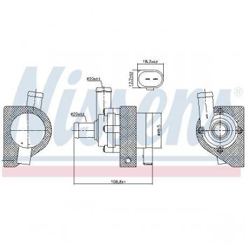 Nissens Motorkühlung Wasserpumpe 832109