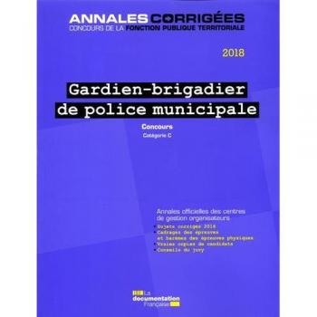 Gardien-brigadier de police municipale 2018