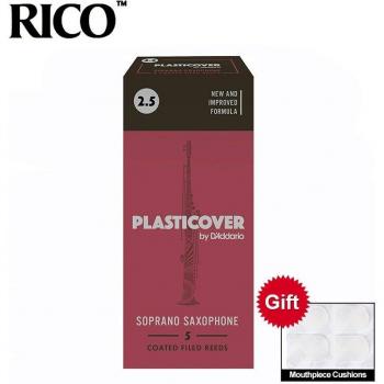 RICO Plasticover Soprano Saxophone Reeds, Strength 3.0, Box of 5