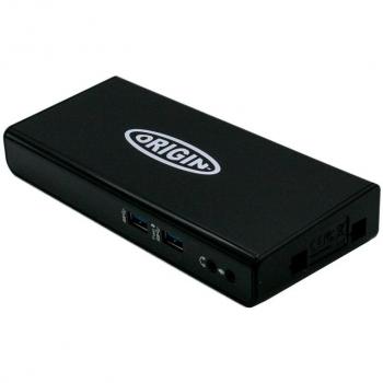 Station d'accueil USB 3.2 Gen 1 (3.1 Gen 1) Type‑A Noir – Origin Storage H1L08AA-OS