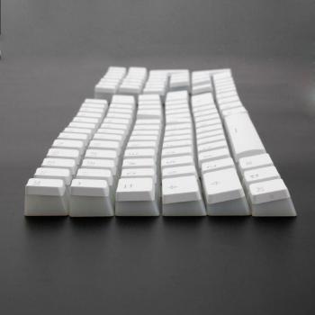 PBT RGB 108 Keycaps White Pudding for Cherry MX Mechanical Keyboards
