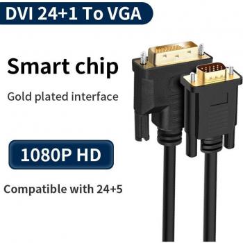 Adaptador DVI macho a VGA macho
