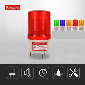 Luz de Seguridad Roja LED 24V/12V 220V/110V con Sirena Integrada