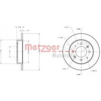 Metzger 6110510 Heavy Duty Brake Disc