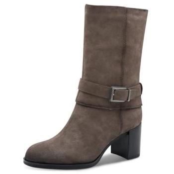 Tamaris Botas Grises Terciopelo