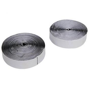 Fixman 25mm x 5m Black Hook and Loop Tape Self-Adhesive