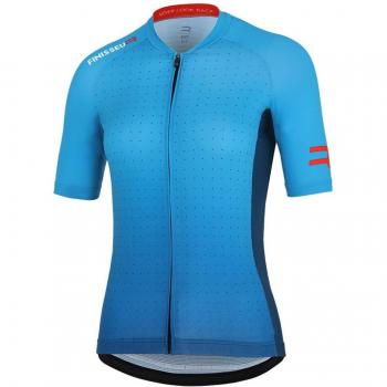 Finisseur Core Gradient Damen Kurzarm Shirt Blau XL – Trainingsbekleidung