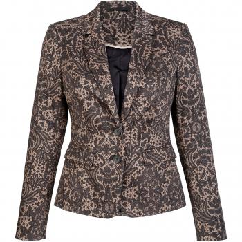 Alba Moda Blazer für Damen, Spitzendruck 44 – Weiß