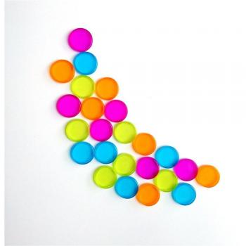 10pcs Colorful Mushroom Circle Binding Rings