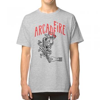 Camiseta L RockShark de Arcade Fire en Blanco