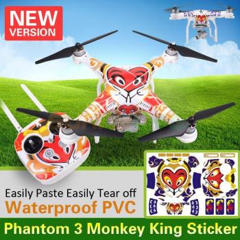 Monkey King Easy Apply Waterproof PVC Sticker for DJI Phantom 3