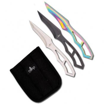 Conjunto Faca Third H7121 – 3 Elementos em 420 com Proteção Nylon