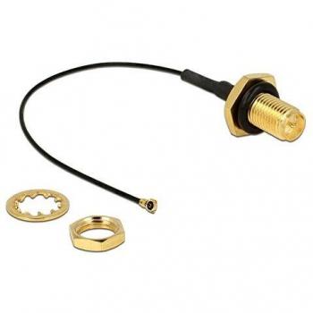 Antennenkabel RP-SMA Buchse auf MHF IV/HSC MXHP32 kompatibler Stecker, 100mm Länge