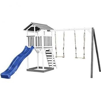 Mundo AxiKids – Torre de Juegos en Madera y Azul