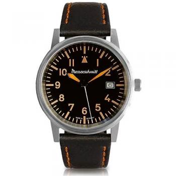 Messerschmitt ME‑385OBL – Unisex Luftwaffenzeitmesser Schwarz/Orange
