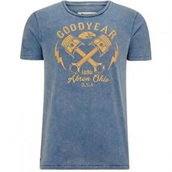 GoodYear Rockabilly T-Shirt Meaford Herren hellblau S-XXL