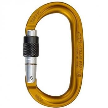 Mosquetón Climbing Tech Pillar 25kN Verde Marrón