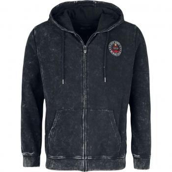 Rock Rebel Black Zip Hoodie for Men