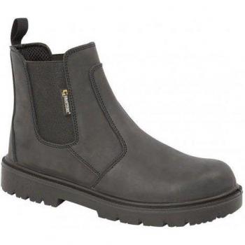 Brauner Arbeitsstiefel Grafters für Männer, UK 14, gewachstem Leder