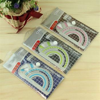 Aluminum Alloy Ruler and Protractor Set (4pcs)