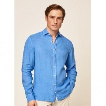 Camisa Hackett London Azul para Hombre